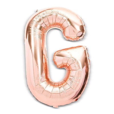 Blue Panda 2 Packs Jumbo Letter "G" Rose Gold Foil Balloons (40 in) Party Decorations