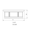 Vaxcel Hanover 2 - Light Flush Mount in  Brushed Iron - 4 of 4
