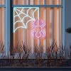 19" Spider Web Animated Faux Neon Sign LED Halloween Novelty Silhouette Lights White/Purple - Hyde and EEK! Boutique™ - 2 of 4
