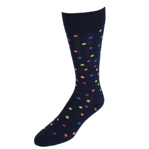 DeadSoxy Men's Multi-Colored Polka Dot Novelty Supreme Dress Socks (1 Pair) - 1 of 1