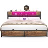 Aheaplus Bed Frame with LED Light and Charging Station - 4 of 4