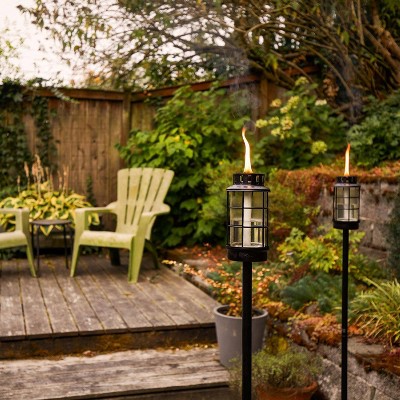 TIKI Round Lantern StepNStall Outdoor Torch_3