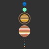 Men's Design By Humans Minimal Solar System By kellabell9 T-Shirt - 2 of 4