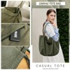Generic Canvas Tote Bag for Women Large Hobo Shoulder Bag Travel Casual Message Bag - 2 of 4