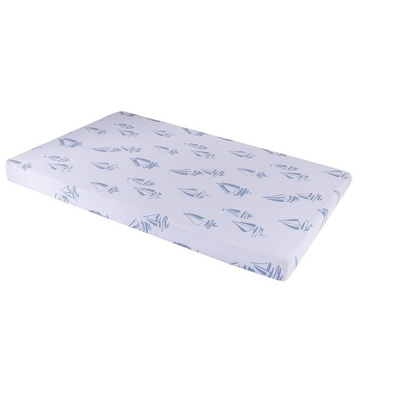 Ely's & Co. Baby Fitted Pack n Play - Mini Crib Sheet  100% Combed Jersey  Cotton Blue for Baby Boy 2 Pack, 5 of 6