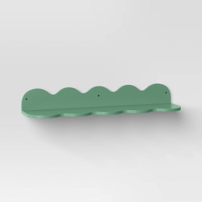 24” Wavy Wall Shelf Green - Room Essentials™