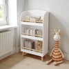 Mshliw 3-Tier Kids Bookshelf and Toy Storage Organizer, Wooden Bookcase Display Rack for Toddler Bedroom, Nursery, or Playroom - 4 of 4