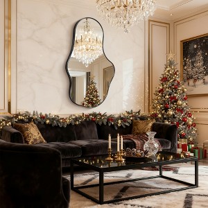 Beautyolove Irregular Aluminum Alloy Framed Asymmetrical Wall Mirror - 1 of 4