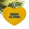 South Dakota State University Alumn Heart Love Wood Christmas Tree Holiday Ornament - 2 of 3