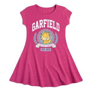 Girls' - Garfield - Collegiate Fit & Flair Cap Sleeve Dress - 1 of 2