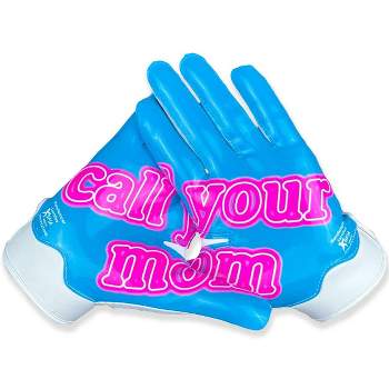 Battle Sports Youth Call Your Mom Football Receiver Gloves - White