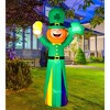 Nifti Nest St. Patrick's Inflatable Decoration - LED Rainbow Leprechaun - 3 of 4