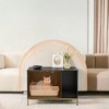 Litter Box Enclosure, Modern Cat Litter Box Furniture Hidden, with Scratching Mat, Cat House, Side End Table, 31.5 x 19.7 x 21.7 Inches - 3 of 4
