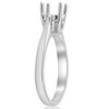Pompeii3 14K White Gold Cathedral Solitaire Mount Engagement Ring Setting - 4 of 4