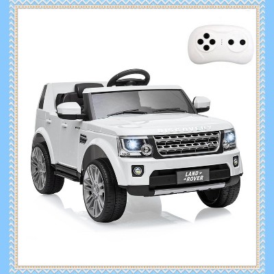 Garvee Kids' 12V Licensed Land Rover Ride-On Car with Remote Control, MP3 Player, LED Lights, Spring Suspension, Ride On Toy for Ages 2–6