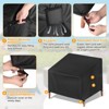 Unique Bargains M Outdoor Waterproof Durable Portable Patio Chair Cover 39 x 38 x 37 Inch 2 Pack - 4 of 4