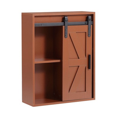 NicBex Bathroom Wall Mount Storage Cabinet Medicine Cabinet with Adjustable Door