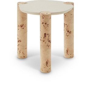 Meridian Furniture,Thor Natural Burl Wood End Table - 1 of 4