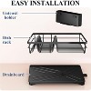 Attop Dish Drying Rack for Kitchen Counter - Large Dish Rack with Drainboard, Rustproof Dish Drainer with Utensil Holder for Sink, Black - 4 of 4