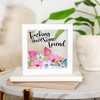 Pavilion Gift Company - Awesome Friend - 5" x 5" Framed Glass Plaque - Wall Sign Panels - 2 of 4