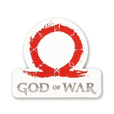 Just Funky God of War 2018 Omega Logo Car Magnet | Kratos And Son | Video Game Collectible