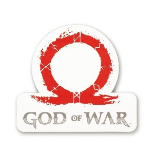 Just Funky God of War 2018 Omega Logo Car Magnet | Kratos And Son | Video Game Collectible - 1 of 4