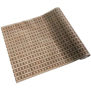 Slickblue Stylish Coffee Grid Self-Adhesive Wallpaper – 45 Sq Ft Roll, Easy to Apply, Perfect for Home Decor - 1 of 3