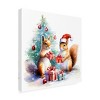 Trademark Fine Art - Ray Heere Squirrels at Christmas 2 Canvas Art - 4 of 4