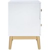 Ottoline 2 Drawer Patterned Nightstand - NST5008 - White/Gold - Safavieh - 4 of 4