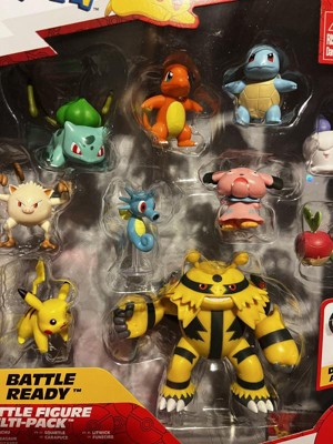 Pokémon Figurine - 10 Pack - Figurine de combat - Pikachu/Bulba