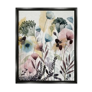 Stupell Industries Wild Florals Opaque Layers Soft Watercolor Pink Blue - 1 of 4