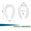 Toilet Seat,Sturdy Elongated Toilet Seat-Effortless Installation and Cleaning,Secure Fit for Most Toilets - 2 of 4