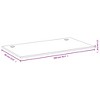 VidaXL Desk Top 39.4 in.x23.6 in.x0.6 in. Bamboo - 4 of 4