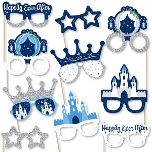 Big Dot of Happiness Fairy Tale Fantasy Glasses - Paper Card Stock Royal Prince and Princess Party Photo Booth Props Kit - 10 Count - 1 of 3