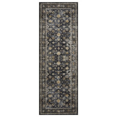 Area Rug Indoor Vintage Living Room Carpet Washable Distressed Rug Floral Bedroom Rug Retro Accent Throw Rug Office Dining Room Nursery