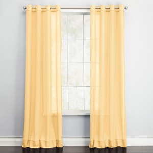 BrylaneHome BH Studio Sheer Voile Grommet Panel - 1 of 4