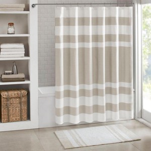 SEVOBAL Shower Curtain Modern Contemporary 3M Water Repellent Treatment Waffle Weave OEKO-TEX Certified, taupe, 78"*54"*0.13" - 1 of 4