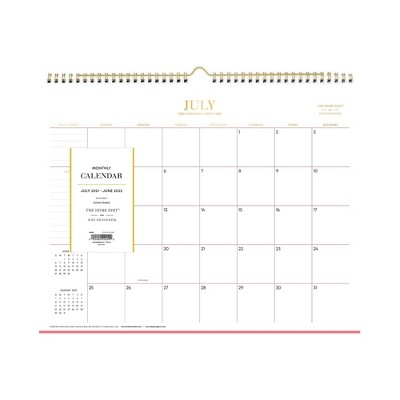 2021-22 Academic Wall Calendar 15"x12" Monthly Wirebound Skinny Mini - The Home Edit