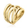Ross-Simons Italian 18kt Gold Over Sterling Highway Ring - 3 of 4