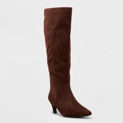 Chocolate brown tall boots hotsell