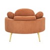 MYINDA 43'' Corduroy Single Comfortable Chair with Storage Ottoman, Suitable for Meeting Room, Living Room, Bedroom - 4 of 4