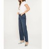 Women's High Rise Loose Fit Straight Leg Jeans - mica denim - 3 of 4