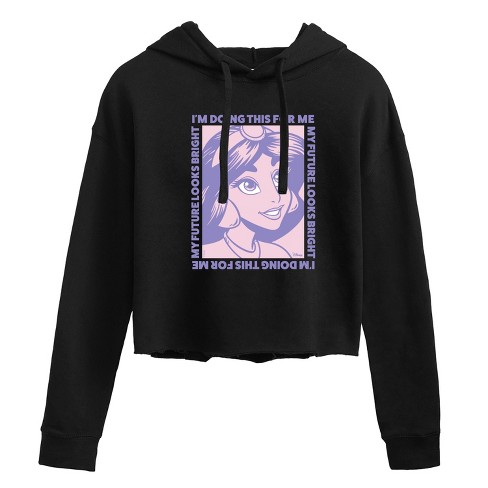 Women's - Disney - Jasmine Inspirational Quotes Cropped Graphic Hoodie - image 1 of 2