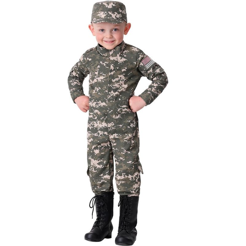 HalloweenCostumes.com Modern Combat Toddler Uniform Costume, 1 of 3