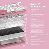 YUNZII AL66 Wireless Mechanical Keyboard,65% Knob Control Aluminum Gaming Keyboard, Gasket Mounted RGB Keyboard(Milk Switch, Pink) - 3 of 4