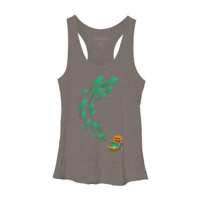 Women's Design By Humans It's time for halloween By SINDAR Racerback Tank Top