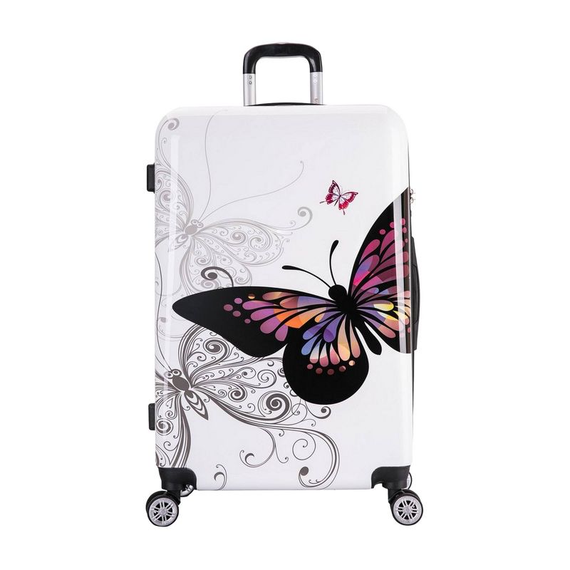 InUSA Lightweight Hardside Large Checked Spinner Suitcase , 3 of 9