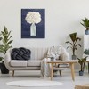 Stupell Industries White Floral Bouquet over Blue Canvas Art - 3 of 4