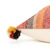 20"x20" Oversize Patchwork Poly Filled Square Throw Pillow - Rizzy Home: Woven Wool, Indoor Zippered Pillow Cover - 4 of 4
