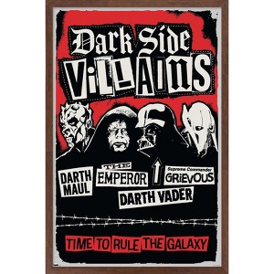 Trends International Star Wars: The Dark Side - Villains Framed Wall Poster Prints - 1 of 4